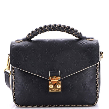 Louis Vuitton Braided Handle Pochette Metis Monogram Empreinte Leather