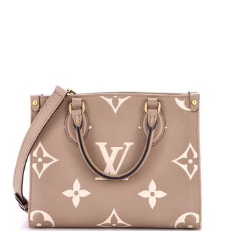 Louis Vuitton OnTheGo Tote Bicolor Monogram Empreinte Giant PM