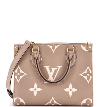 Louis Vuitton OnTheGo Tote Bicolor Monogram Empreinte Giant PM