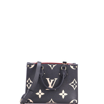Louis Vuitton OnTheGo Tote Bicolor Monogram Empreinte Giant PM