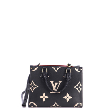 Louis Vuitton OnTheGo Tote Bicolor Monogram Empreinte Giant PM