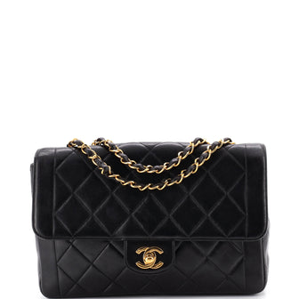 Chanel Vintage CC Chain Flap Bag Quilted Lambskin Medium