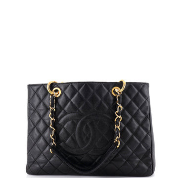 Chanel Grand Shopping Tote Quilted Caviar