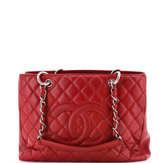 Chanel Grand Shopping Tote Quilted Caviar