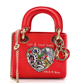 Christian Dior Lady Dior Chain Bag Limited Edition Niki de Saint Phalle Embroidered Leather Mini