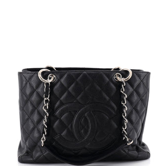 Chanel Grand Shopping Tote Quilted Caviar