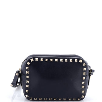 Valentino Garavani Rockstud Camera Crossbody Bag Leather