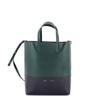 Celine Vertical Bi-Cabas Tote Grained Calfskin Small