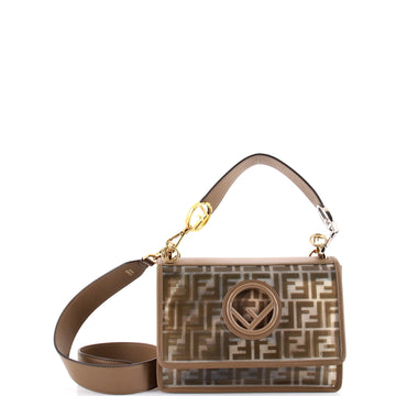 Fendi Kan I F Shoulder Bag Zucca PU Medium