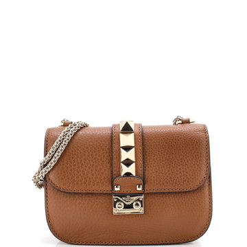Valentino Garavani Glam Lock Shoulder Bag Leather Small