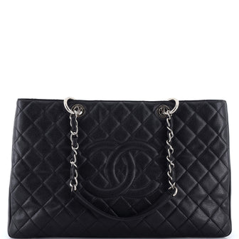 Chanel Grand Shopping Tote Quilted Caviar XL
