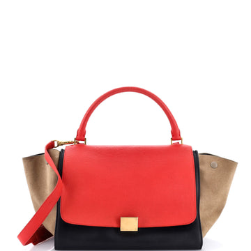 Celine Tricolor Trapeze Bag Leather Large