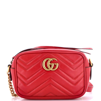 Gucci GG Marmont Shoulder Bag Matelasse Leather Mini