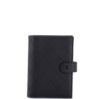 Chanel CC Passport Holder Stitched Calfskin