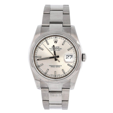 Rolex Oyster Perpetual Datejust Automatic Watch Stainless Steel 36