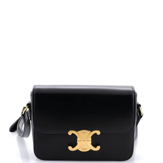 Celine Triomphe Shoulder Bag Smooth Calfskin Teen