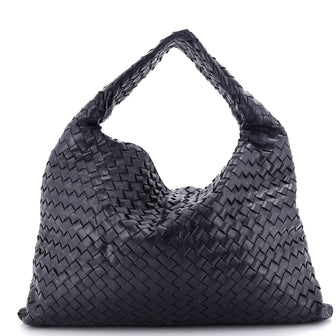 Bottega Veneta Hop Hobo Intrecciato Leather Large