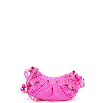 Balenciaga Le Cagole Giant Studs Shoulder Bag Leather XS