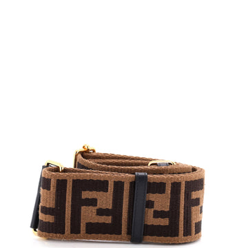 Fendi Strap You Shoulder Strap Zucca Canvas with Leather