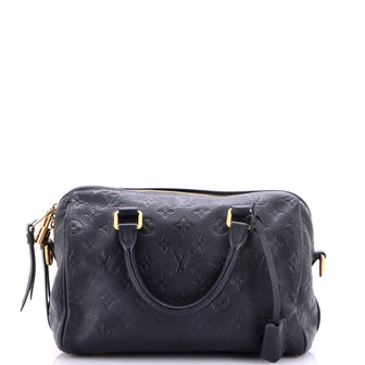 Louis Vuitton Speedy Bandouliere Bag Monogram Empreinte Leather 25
