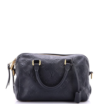 Louis Vuitton Speedy Bandouliere Bag Monogram Empreinte Leather 25