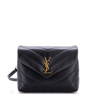 Saint Laurent Loulou Shoulder Bag Matelasse Chevron Leather Toy