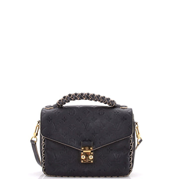 Louis Vuitton Braided Handle Pochette Metis Monogram Empreinte Leather