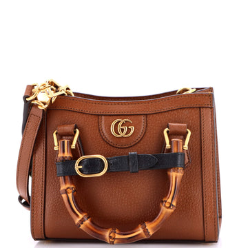 Gucci Diana NM Bamboo Handle Tote Leather Mini