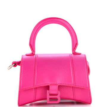 Balenciaga Hourglass Top Handle Bag Leather Mini