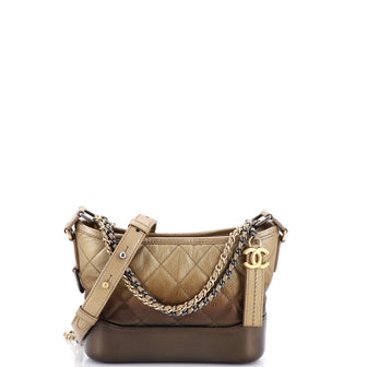 Chanel Gabrielle Hobo Quilted Ombre Goatskin Small