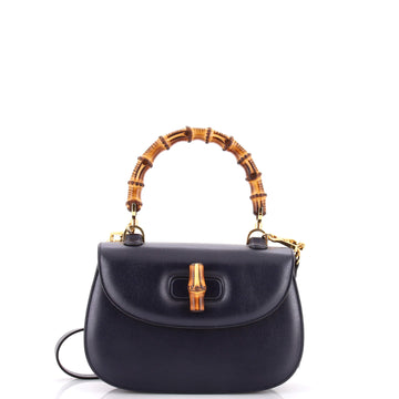 Gucci Bamboo 1947 Top Handle Bag Leather Medium