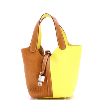 Hermes Picotin Lock Bag Bicolor Clemence PM