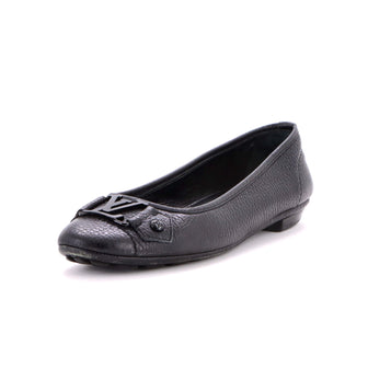 Louis Vuitton Women's Nina Ballerina Flats Nano Monogram Leather with Monogram Canvas