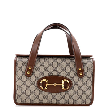 Gucci Horsebit 1955 Boston Bag GG Coated Canvas Small