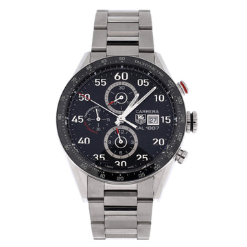 Tag Heuer Carrera Calibre 1887 Chronograph Automatic Watch Stainless Steel and Ceramic 43