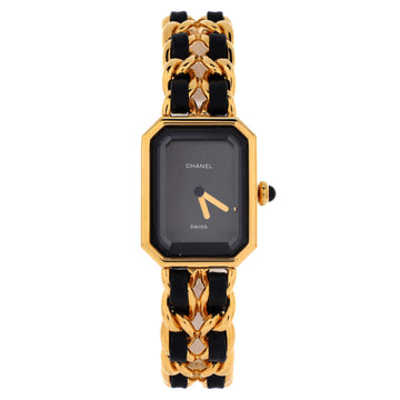 Chanel Premiere Rock Quartz Watch Plated Metal and Leather 20