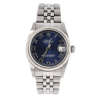 Rolex Oyster Perpetual Datejust Automatic Watch Stainless Steel and White Gold 31