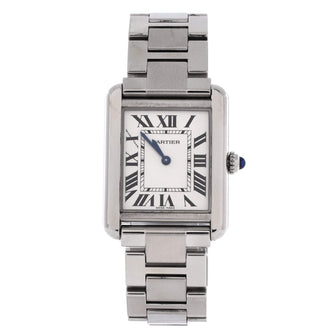 Cartier Tank Solo Quartz Watch Stainless Steel 24