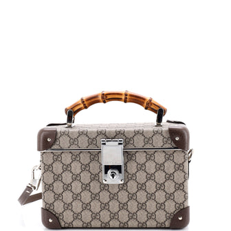 Gucci Bamboo Globe-Trotter Vanity Case GG Coated Canvas
