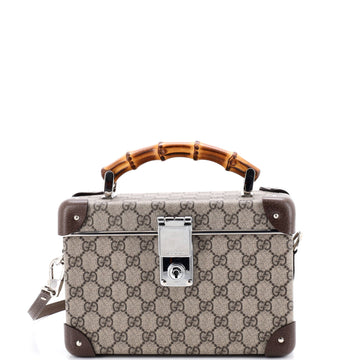 Gucci Bamboo Globe-Trotter Vanity Case GG Coated Canvas
