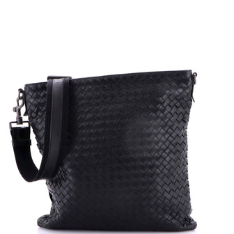 Bottega Veneta Flat Messenger Bag Intrecciato Nappa Medium