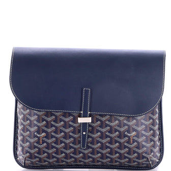 Goyard Coursier Messenger Bag Coated Canvas and Leather