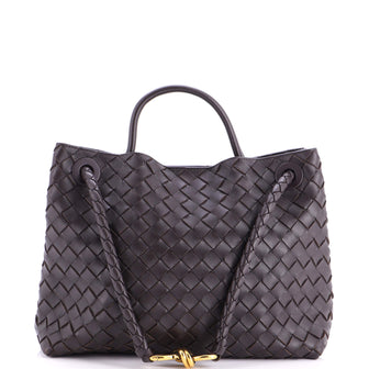Bottega Veneta Andiamo Top Handle Bag Intrecciato Nappa Medium