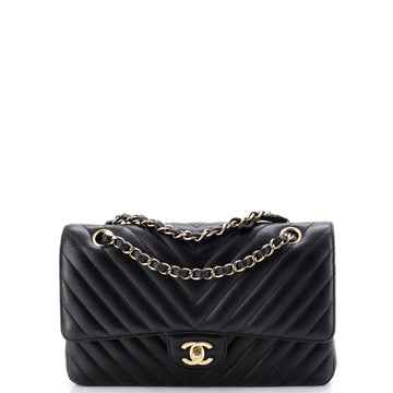 Chanel Classic Double Flap Bag Chevron Lambskin Medium