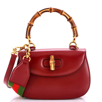 Gucci Bamboo 1947 Top Handle Bag Leather Small