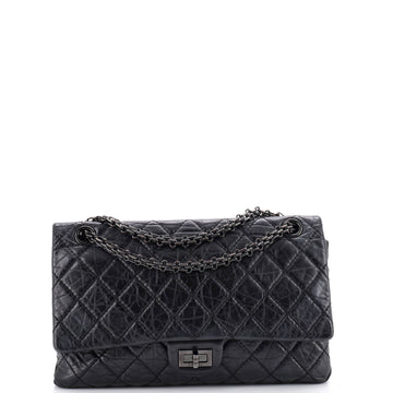 Chanel So Black Reissue 2.55 Flap Bag Quilted Aged Calfskin 226