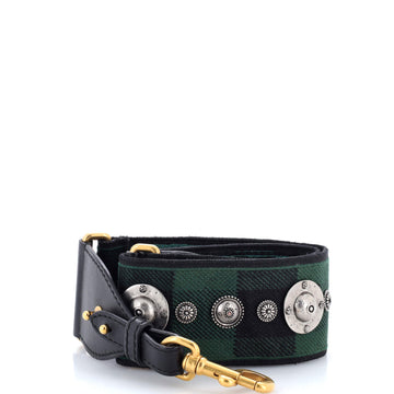 Christian Dior Shoulder Strap Embellished Canvas
