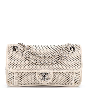 Chanel Up In The Air Flap Bag Perforated Leather Medium