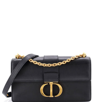 Christian Dior 30 Montaigne Chain Flap Bag Leather East West