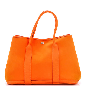 Hermes Garden Party Tote Toile and Leather 36